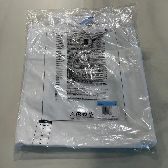 Nike Kids Just Do It‎ T-shirt White Size Medium Back Print Nike Exclusive Promo - Picture 9 of 9